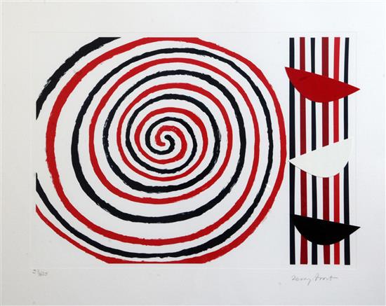 § Sir Terry Frost (1951-2003) Spirals 21.5 x 26.5in.